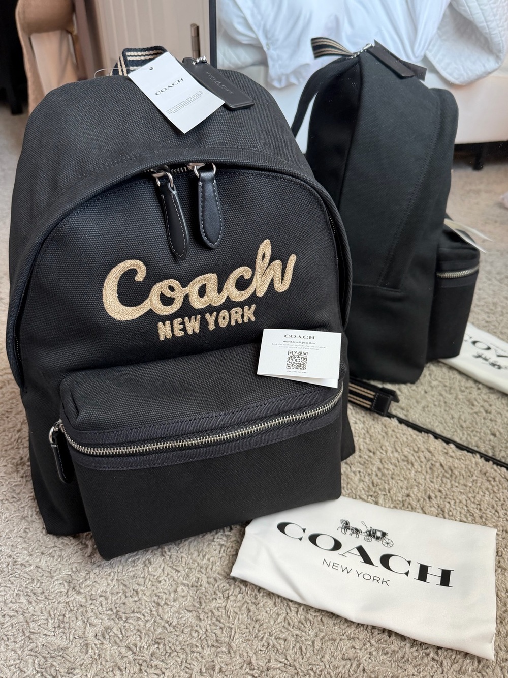 Coach Canvas Cargo Medium Backpack Bag